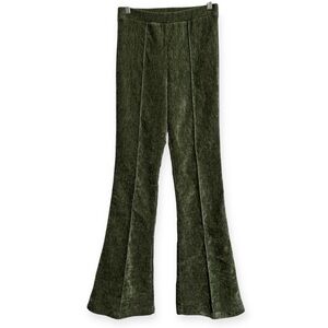 Love On A Hanger Ribbed Velvet Soft Corduroy Flare Leg Pull On Pants